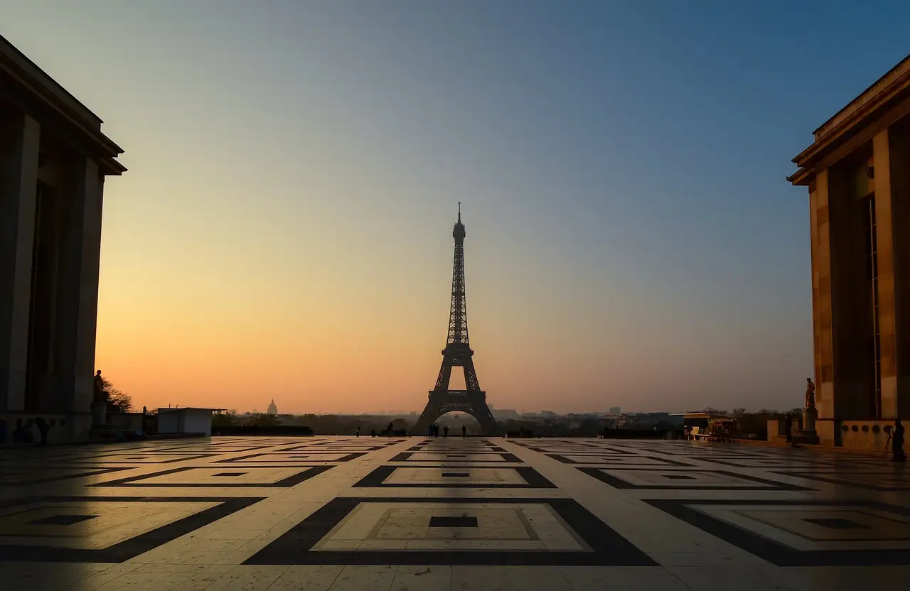 Trocadero met Eiffeltoren